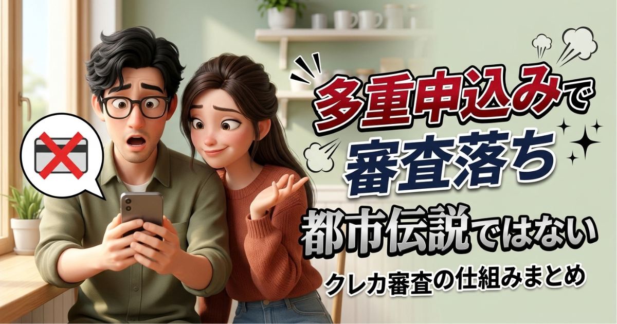 クレジットカードへの多重申込みによる審査落ち：都市伝説ではない