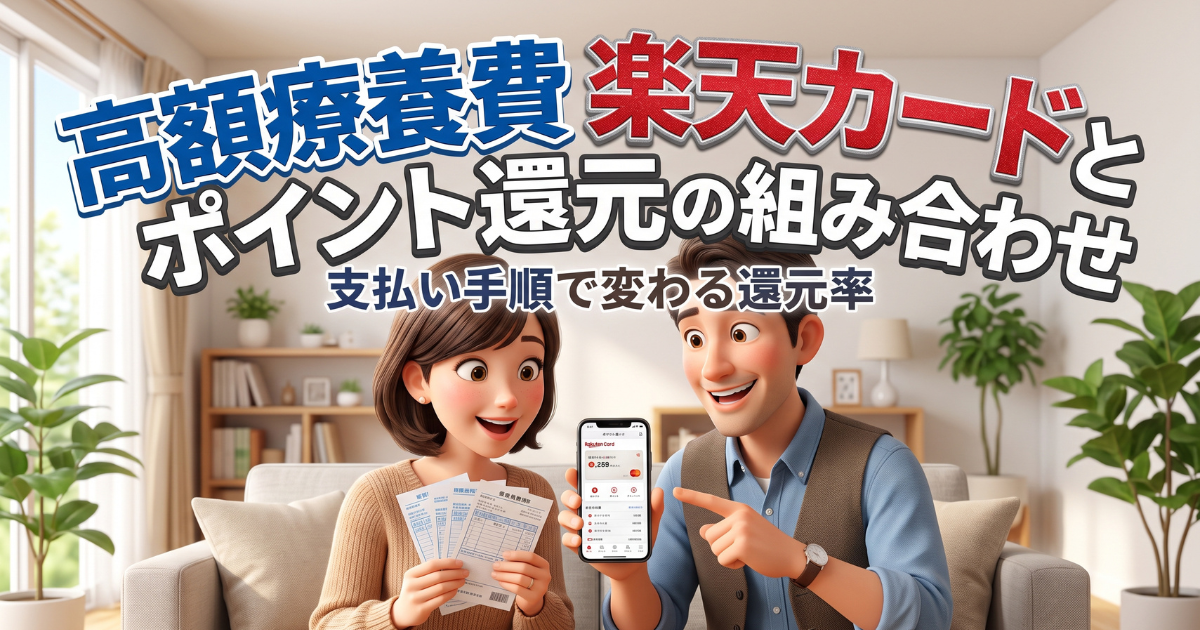 高額療養費制度と楽天カードの併用でポイントはどこまで増やせる？