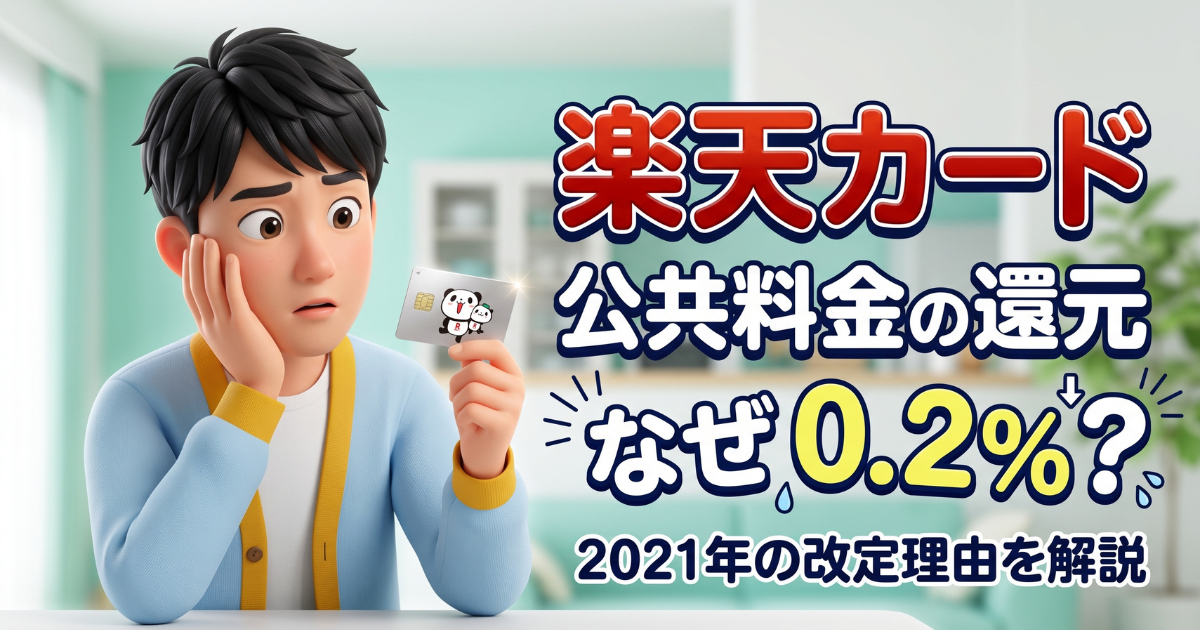 2021年に何が変わった?楽天カードの公共料金ポイント改定とその理由