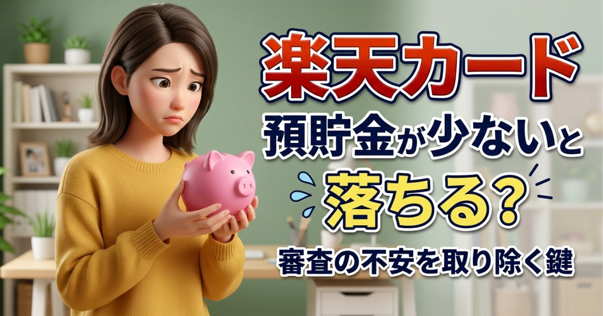 CICの最新データから読み解く！楽天カードにおける預貯金額の重要度