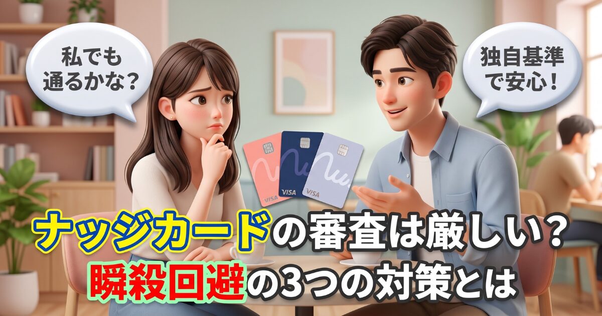 ナッジカードの審査は厳しい？瞬殺を回避する3つの対策と独自基準の真実