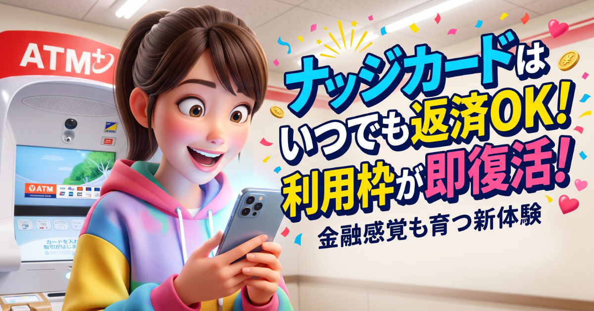 好きなタイミングで返済できる!ナッジカードで育む金融リテラシー