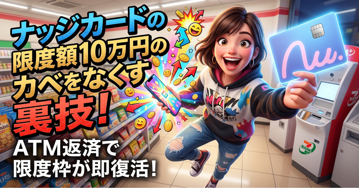 ナッジカードの限度額を最初から最大化!即時返済サイクルのコツ