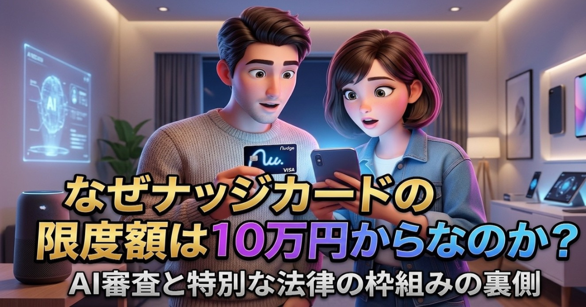 ナッジカード最初の限度額はなぜ10万円?AI審査と法的ルールの裏側