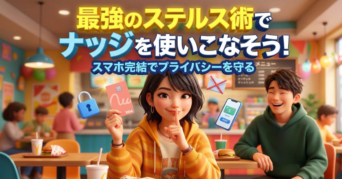 ナッジカードが親にバレる不安とはサヨナラ！高校生でも作れる最強のステルス術