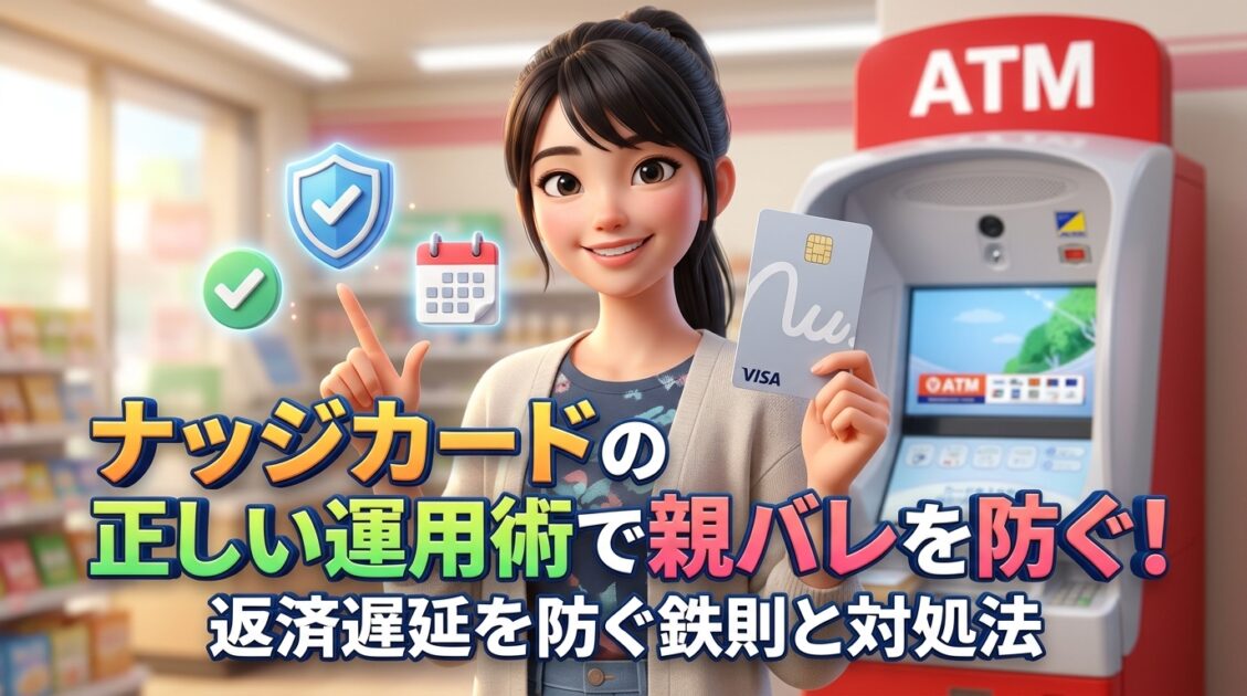 ナッジカードが絶対にバレたくない人のための運用ルールとトラブル対処法！継続的なリスク管理