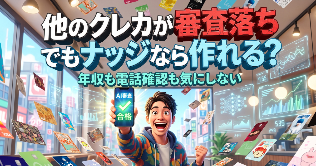 ナッジカードのAI審査モデルとこれまでのクレジットカードの違い