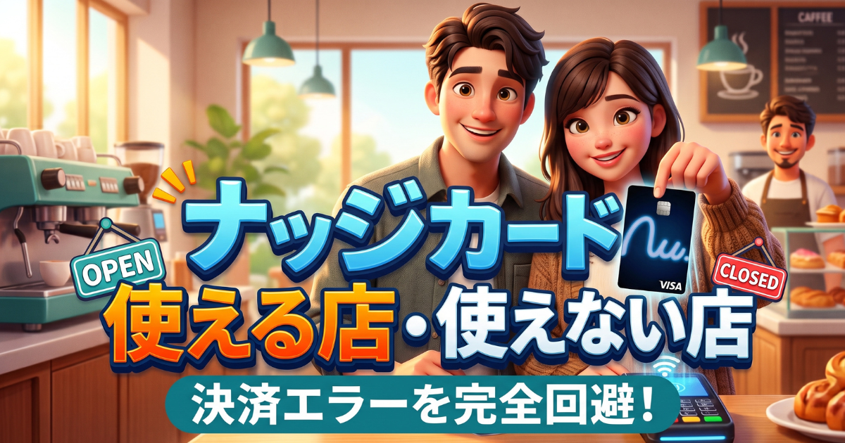 ナッジカードが使える店を把握する！スマートなキャッシュレス決済を