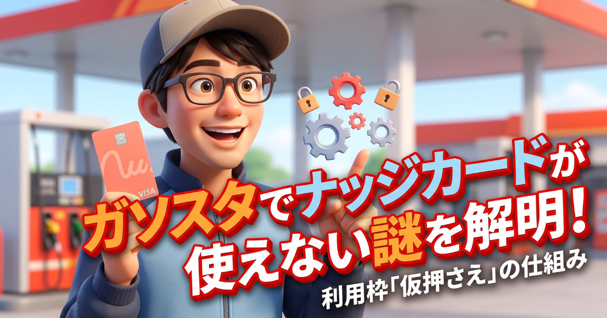 ナッジカードがガソリンスタンド等で使えない決済エラーの仕組み