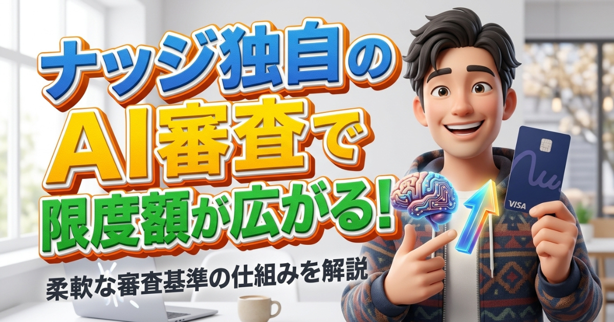 ナッジカード独自のAI審査基準と柔軟な限度額が設定できる理由